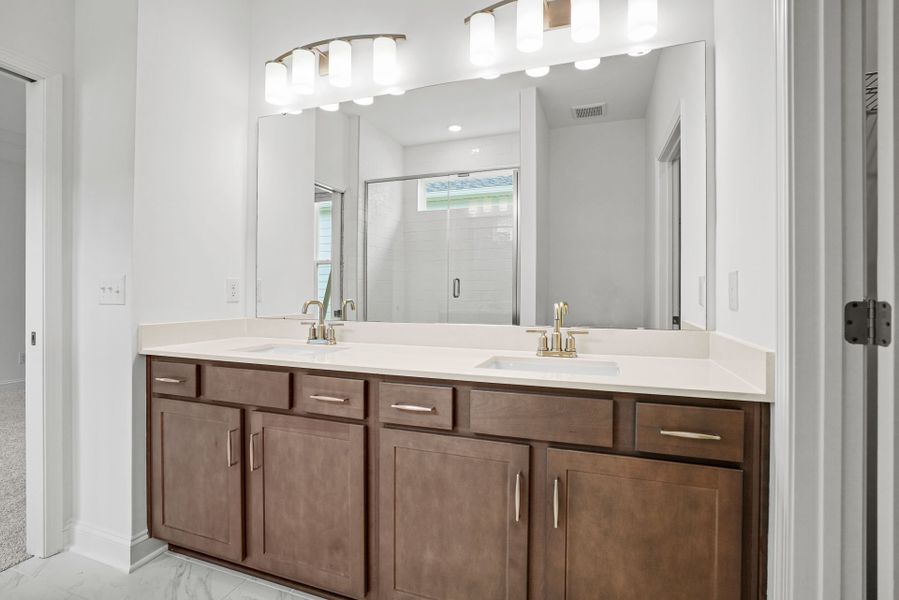 Furnished interior view inside a new home in Carolina Riverside, Belmont (Image 59). Furnished interior view inside a new home in Carolina Riverside, Belmont (Image 59).