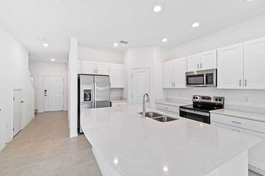 Furnished interior view inside a new home in Waterstone Townhomes, Groveland (Image 3).