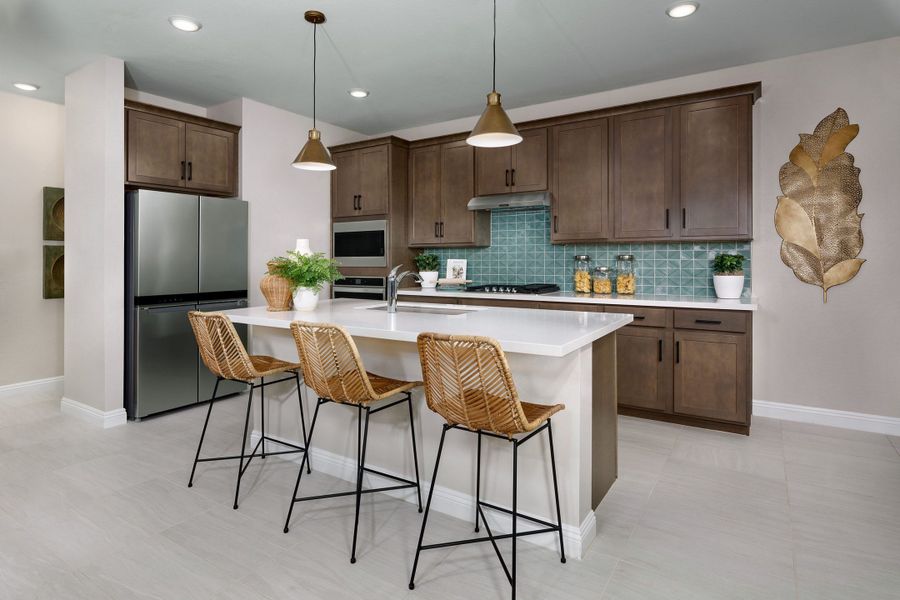 Kitchen | Chartreuse | Greenpointe at Eastmark | New homes in Mesa, Arizona | Landsea Homes