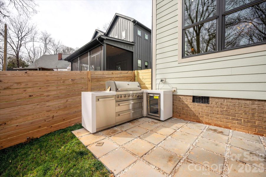 Exterior details and patio area of a home in , Charlotte (Image 27). Exterior details and patio area of a home in , Charlotte (Image 27).