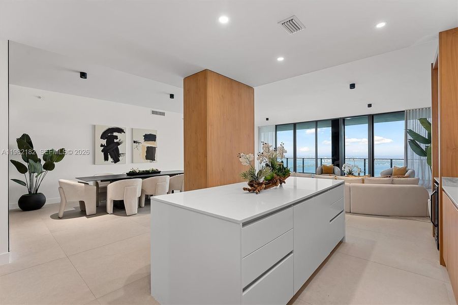 Furnished interior view inside a new home in , Miami (Image 33).