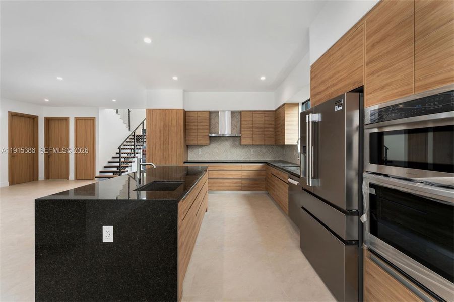 Furnished interior view inside a new home in , Miami (Image 12).