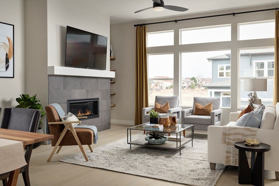 Furnished interior view inside a new home in Trailside at Cottonwood Creek, Colorado Springs (Image 8).
