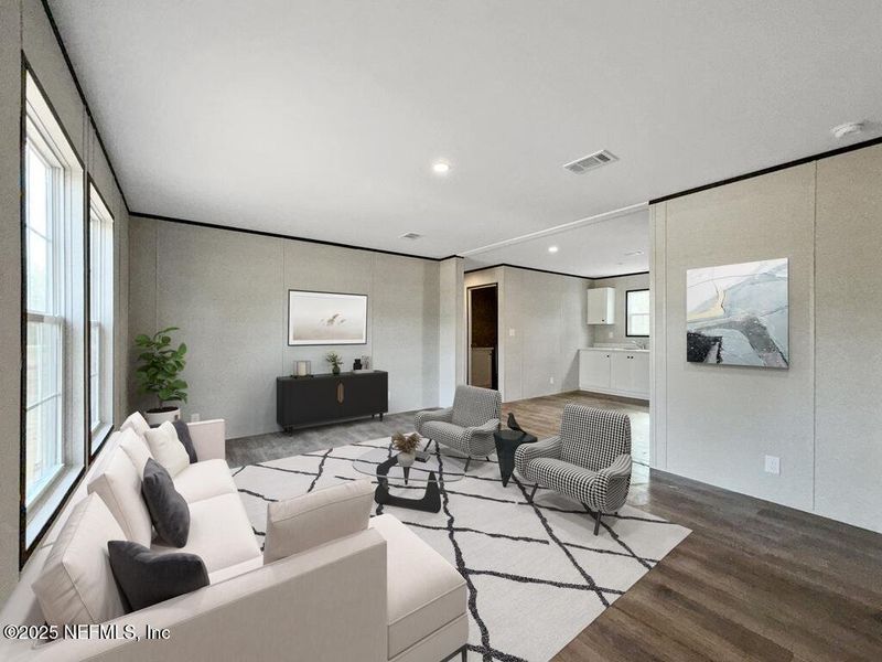 Furnished interior view inside a new home in , Lake City (Image 9).