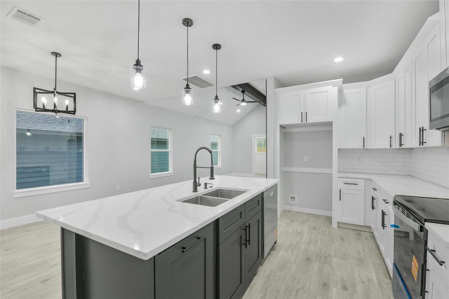 Furnished interior view inside a new home in , Willis (Image 13).