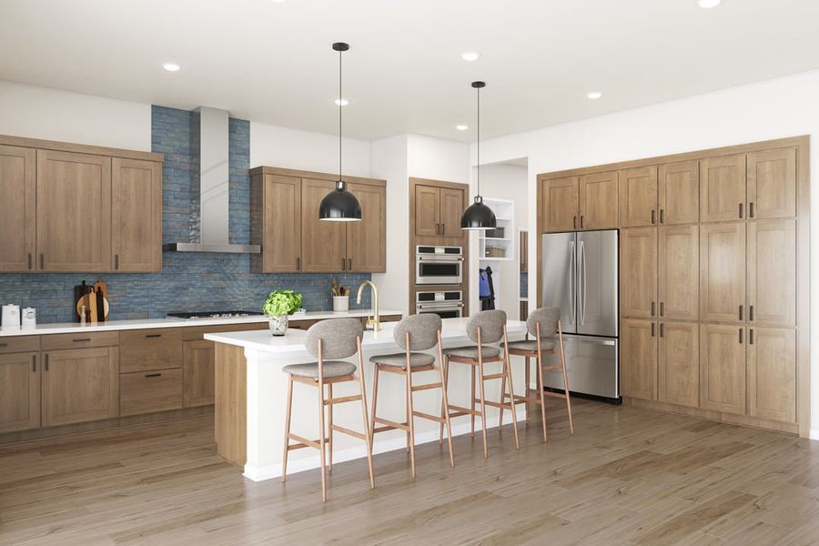 Furnished interior view inside a new home in Capitol Collection at Lariat, Liberty Hill (Image 9).