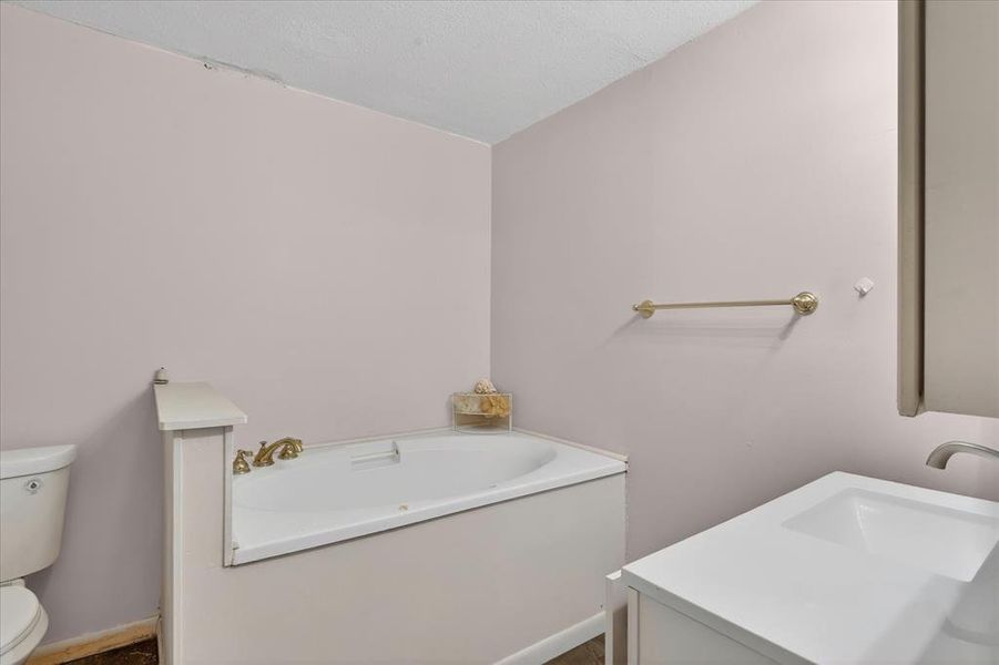 Ensuite bathroom with garden tub