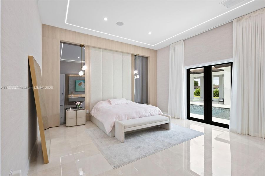 Furnished interior view inside a new home in , Miami (Image 13).