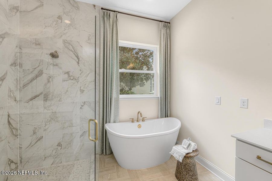 Furnished interior view inside a new home in , Fernandina Beach (Image 10).
