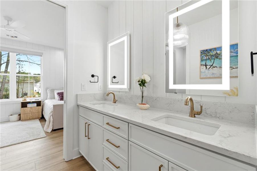 Furnished interior view inside a new home in , Dacula (Image 13).