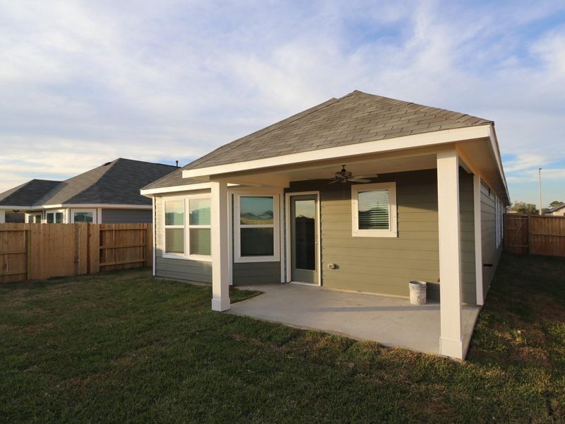 Exterior details and patio area of a home in Ambrose, La Marque (Image 2). Exterior details and patio area of a home in Ambrose, La Marque (Image 2).