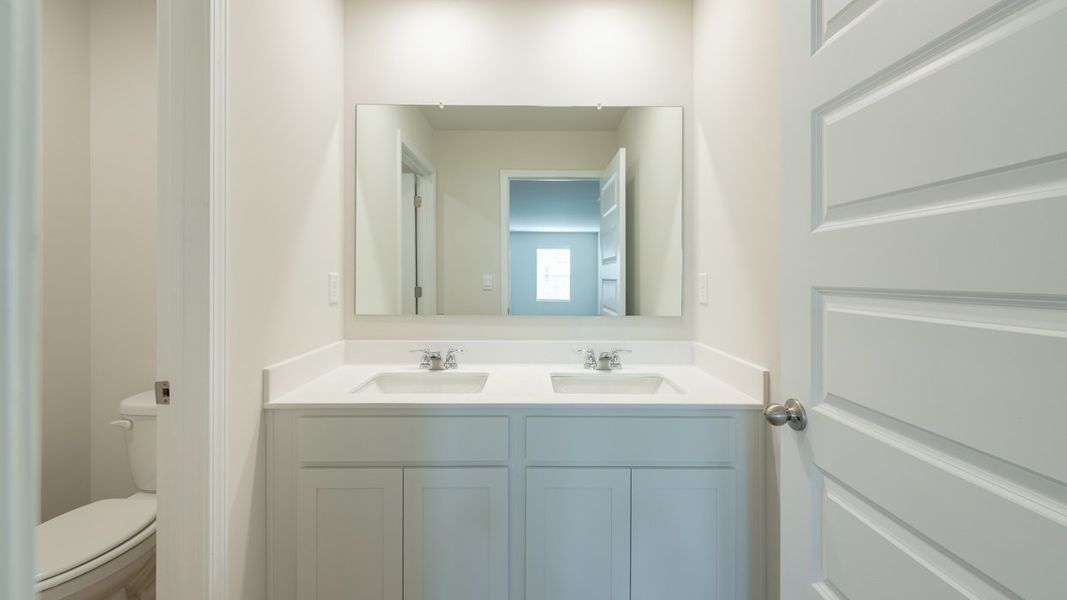 Furnished interior view inside a new home in Brooks Station, Dacula (Image 16). Furnished interior view inside a new home in Brooks Station, Dacula (Image 16).
