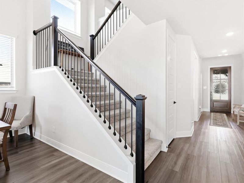 Furnished interior view inside a new home in South Pointe Village Series, Mansfield (Image 17). Furnished interior view inside a new home in South Pointe Village Series, Mansfield (Image 17).
