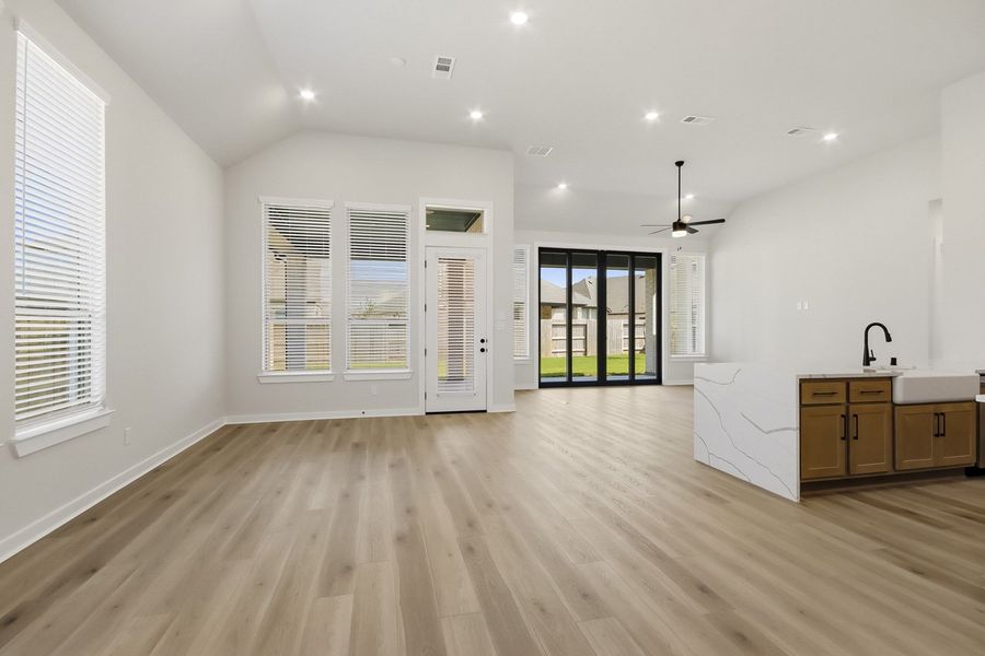 Representative Family Room - some options shown Representative Family Room - some options shown