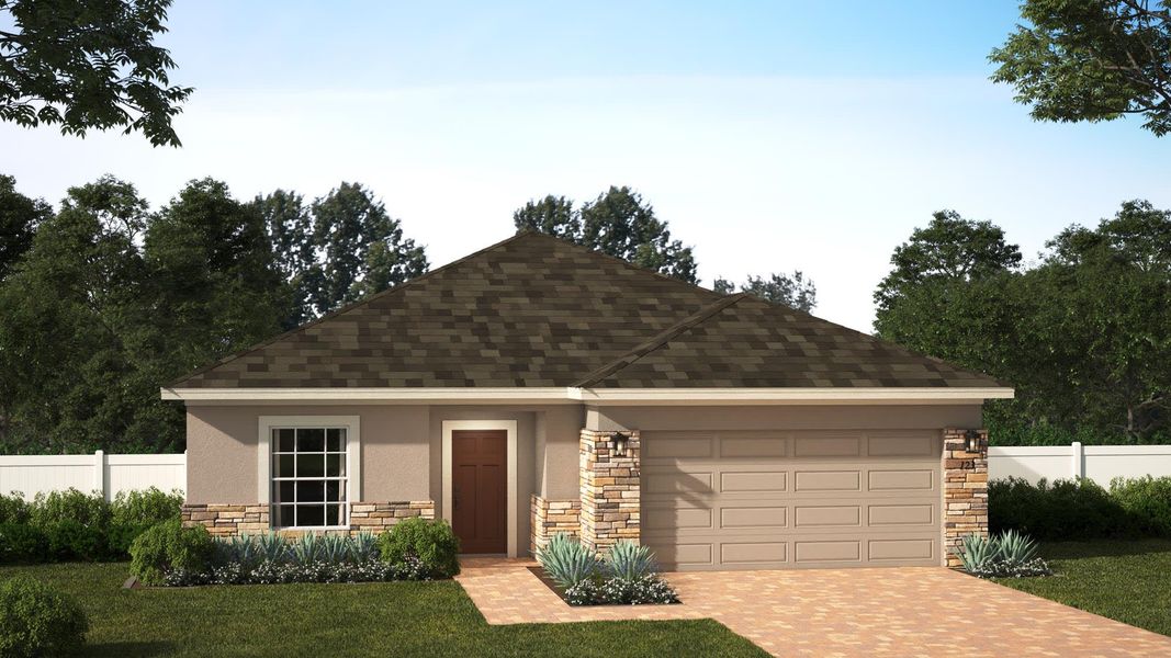 Miles Stone Elevation | Harrell Oaks in Orlando, FL by Landsea Homes