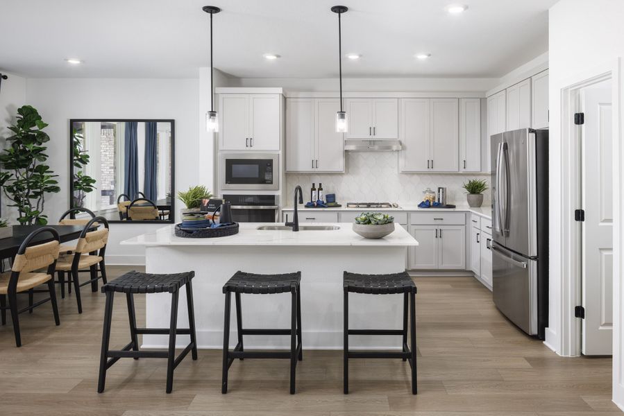 Furnished interior in a model home at Raburn Reserve in Tomball (Image 19). Furnished interior in a model home at Raburn Reserve in Tomball (Image 19).
