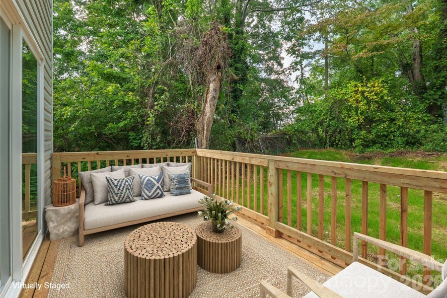 Exterior details and patio area of a home in , Statesville (Image 26).