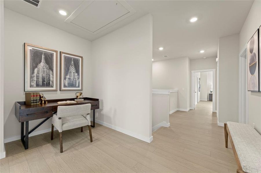 Furnished interior view inside a new home in The Tribute, The Colony (Image 5). Furnished interior view inside a new home in The Tribute, The Colony (Image 5).