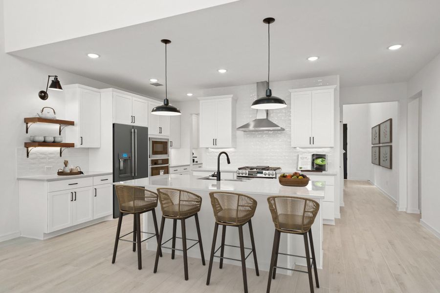 Gorgeous island kitchen (*Photo not of actual home and used for illustration purposes only.)