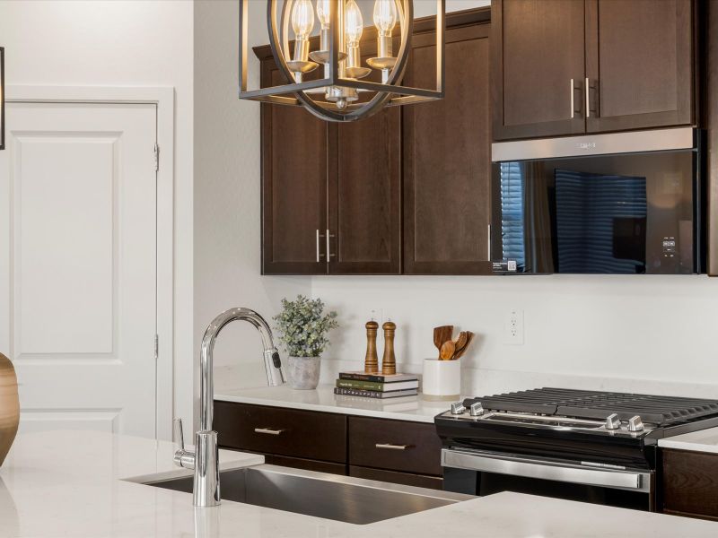 Kitchen in Leslie floorplan at Teravalis Kitchen in Leslie floorplan at Teravalis