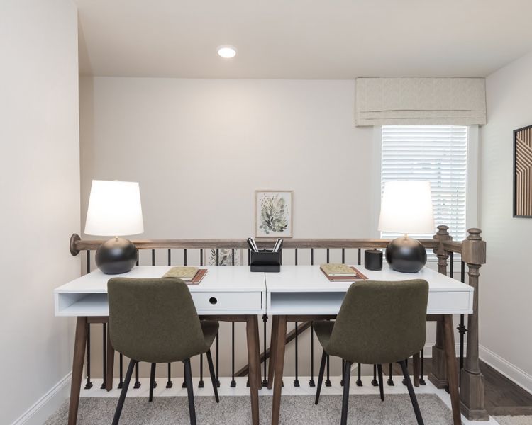 Furnished interior view inside a new home in Marshburn Landing - Bungalow Series, Wendell (Image 10).
