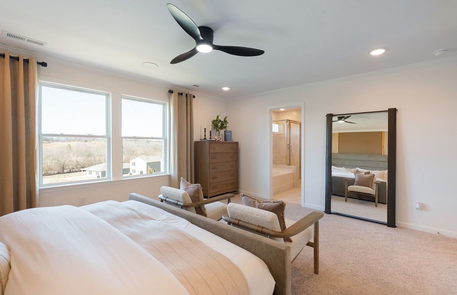 Furnished interior view inside a new home in Highlands of Carter's Station, Columbia (Image 24).