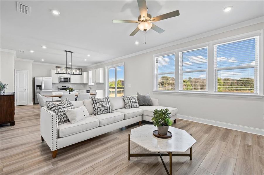 Furnished interior view inside a new home in Overland, Locust Grove (Image 9).
