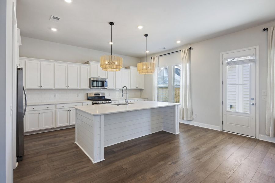 Furnished interior view inside a new home in Sweetgrass at Summers Corner, Summerville (Image 5). Furnished interior view inside a new home in Sweetgrass at Summers Corner, Summerville (Image 5).
