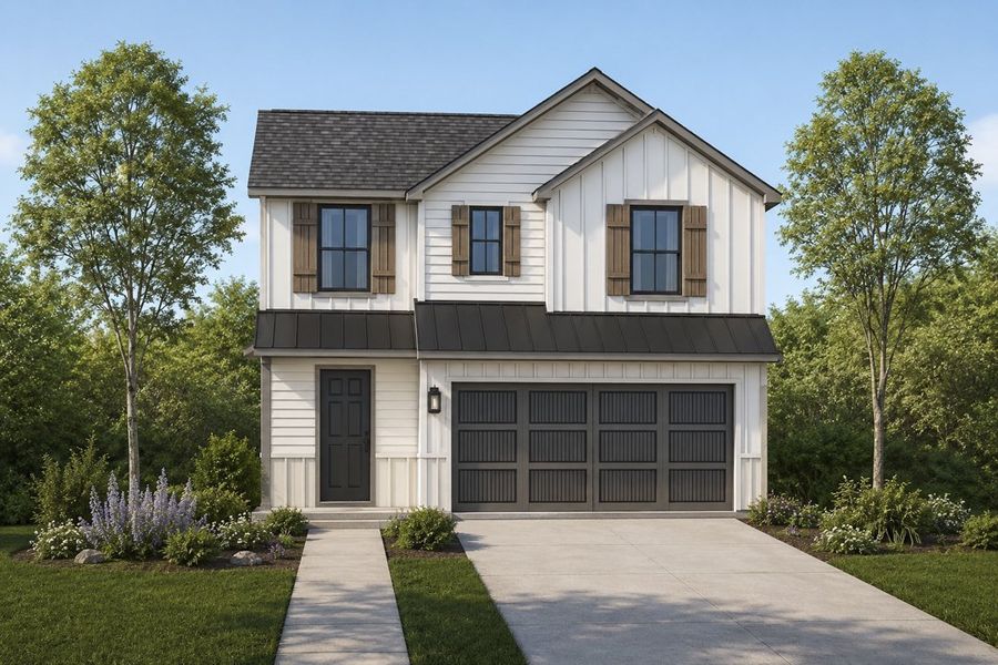 Representative exterior photo of a completed home built from the The Sablewood by Lillian Custom Homes in Tabor Ranch, Ponder, TX (Image 2). Representative exterior photo of a completed home built from the The Sablewood by Lillian Custom Homes in Tabor Ranch, Ponder, TX (Image 2).
