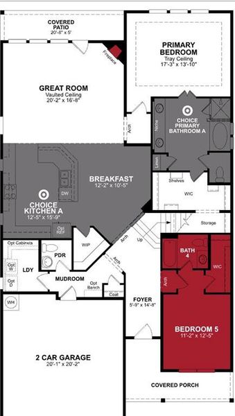 Beazer Homes Valencia Blackburn plan