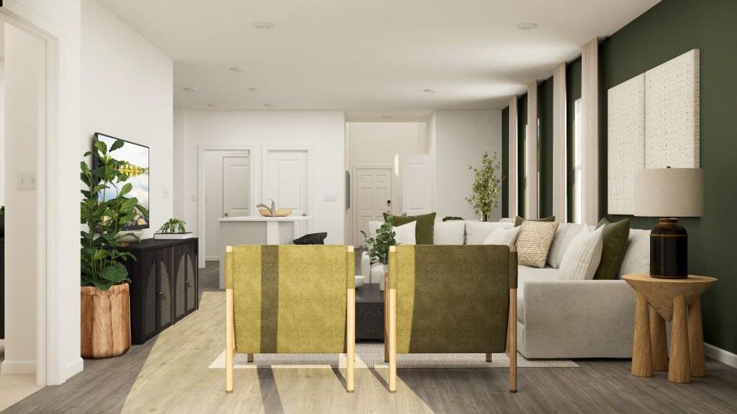 Furnished interior view inside a new home in Millers Pointe, Conyers (Image 15). Furnished interior view inside a new home in Millers Pointe, Conyers (Image 15).