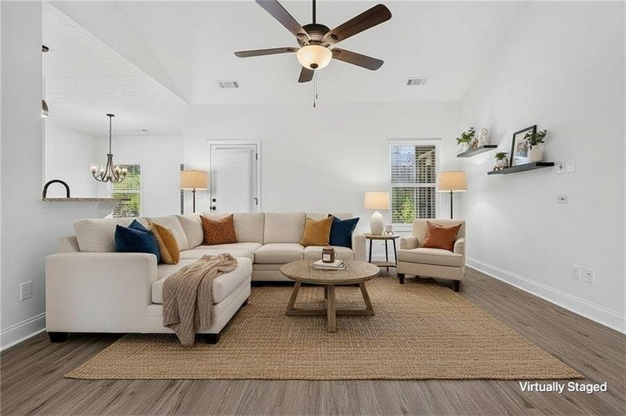 Furnished interior view inside a new home in , Dallas (Image 9).