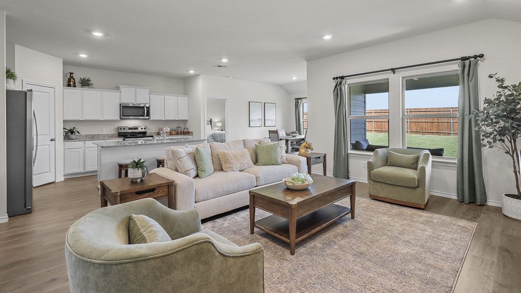 Furnished interior view inside a new home in Stonewyck Farms, Ennis (Image 23).
