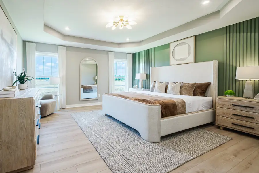 Representative furnished interior of a home built from the Grandin by Fischer Homes in The Dunes at Sandbar, Santa Rosa Beach (Image 35).
