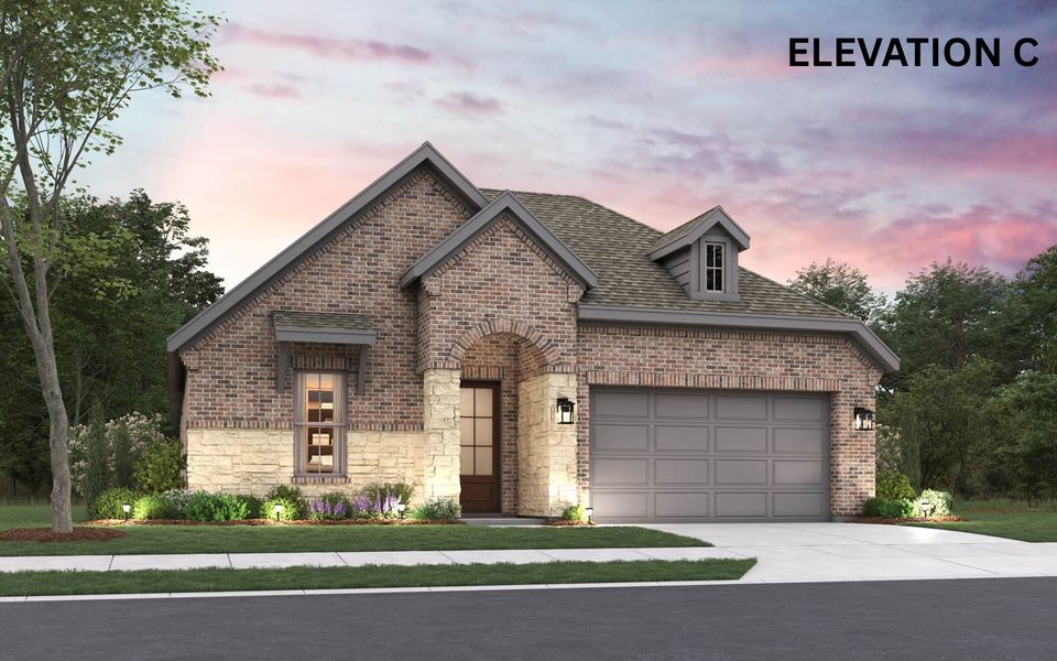 Representative exterior photo of a completed home built from the Finley by Cambridge Homes in Ribbonwood, Aubrey, TX (Image 20).