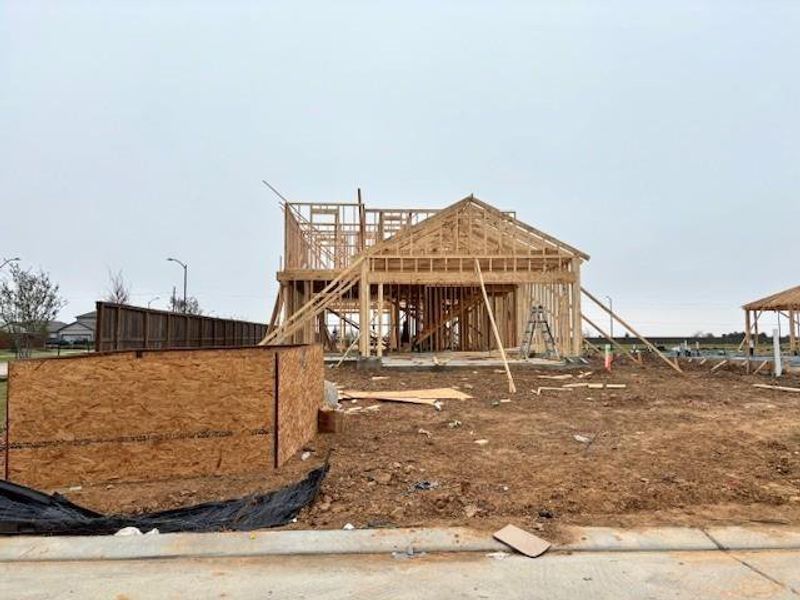 In-progress construction of a new home in Laurel Farms, Brookshire, TX (Image 20).