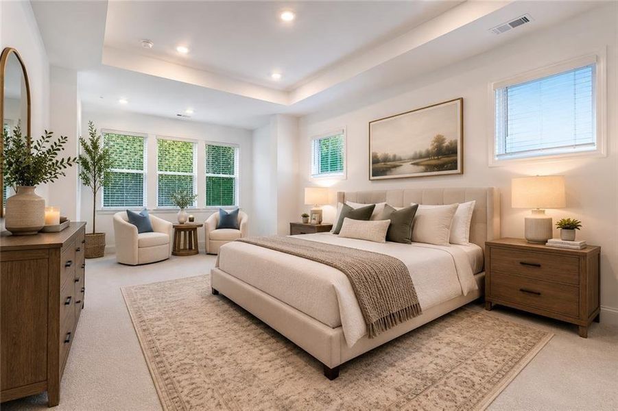Furnished interior view inside a new home in Bailey Fence, Dacula (Image 8).