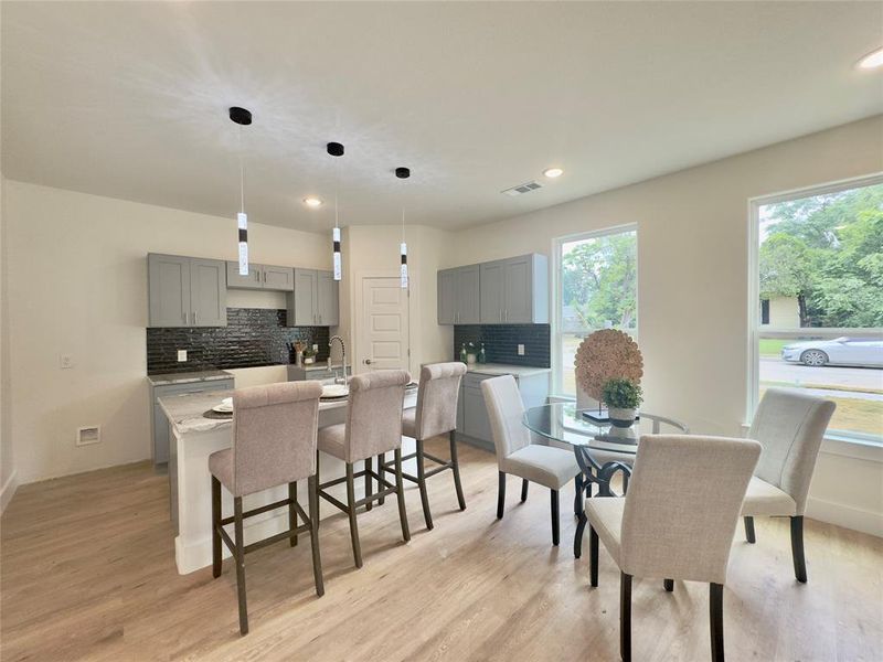 Furnished interior view inside a new home in , Dallas (Image 17). Furnished interior view inside a new home in , Dallas (Image 17).