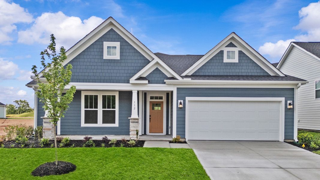 Representative exterior photo of a completed home built from the Wakefield by DRB Homes in Kayfield at Midway, Anderson, SC (Image 20). Representative exterior photo of a completed home built from the Wakefield by DRB Homes in Kayfield at Midway, Anderson, SC (Image 20).