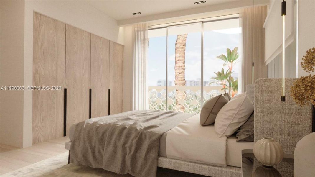 Furnished interior view inside a new home in , Miami Beach (Image 6).