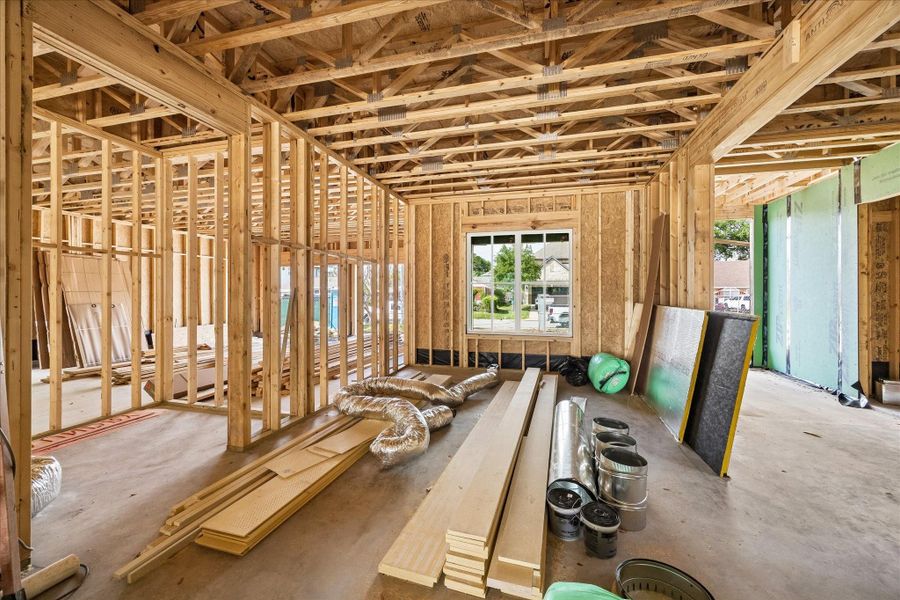 In-progress construction of a new home in , Houston, TX (Image 18).