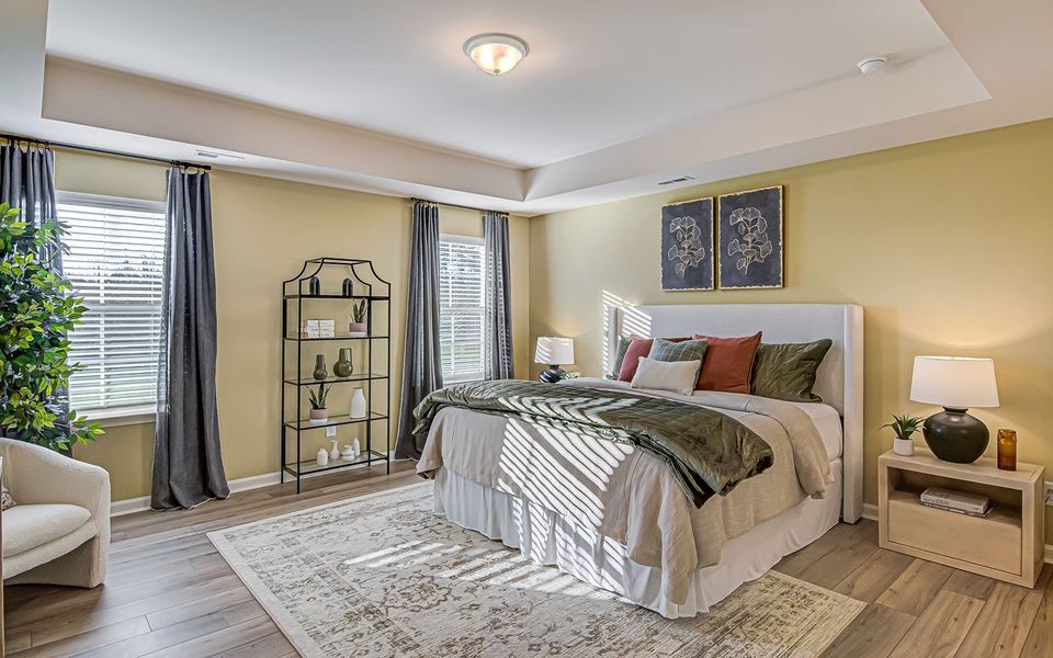 Representative furnished interior of a home built from the Nantahala - Vanguard Collection by Mungo Homes in Georgias Landing, Raleigh (Image 6).