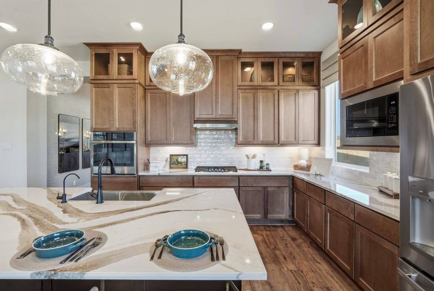 Furnished interior view inside a new home in Prominence, San Antonio (Image 22).