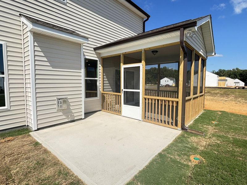 Exterior details and patio area of a home in Daniel Farms, Benson (Image 19).