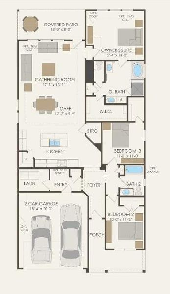 Pulte Homes, Oakmont floor plan