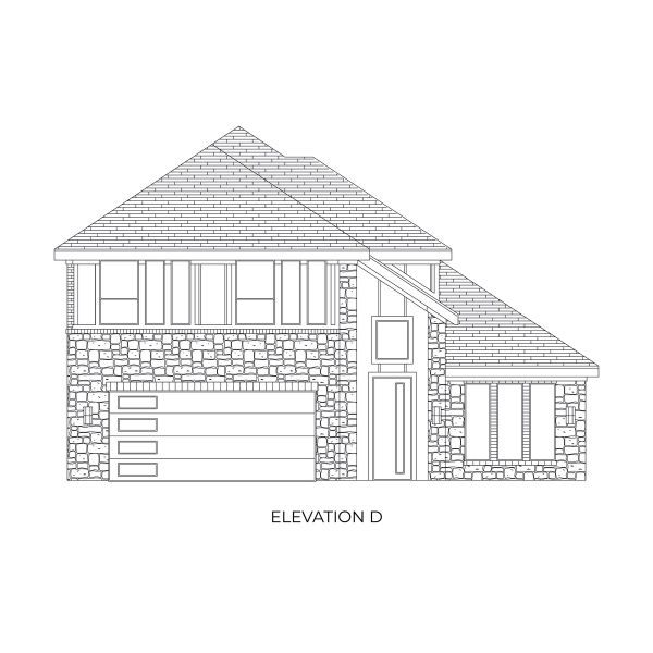 Representative rendering of the exterior for the Caroline 2F by First Texas Homes (Image 12).