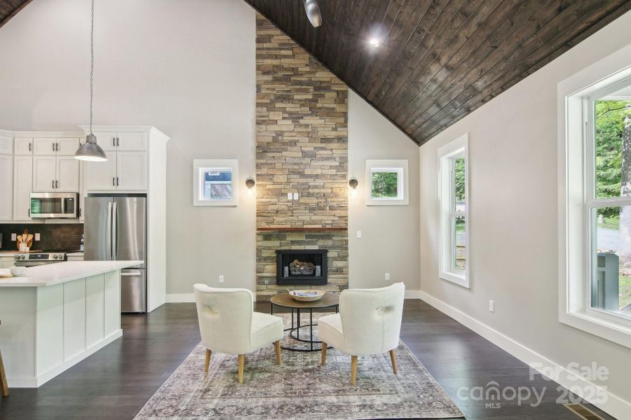 Furnished interior view inside a new home in , Maggie Valley (Image 19).