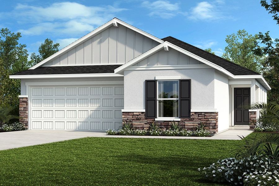 Exterior F with optional stone