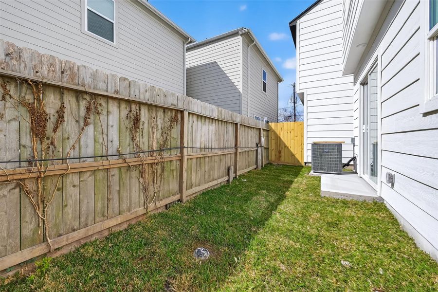 Exterior details and patio area of a home in , Houston (Image 23).