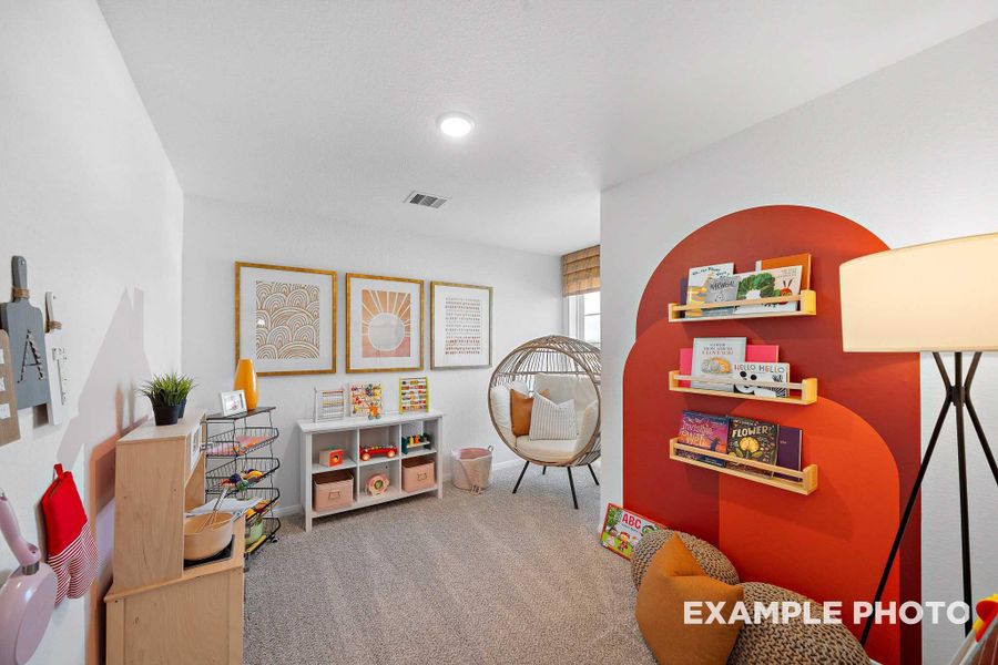 Furnished interior view inside a new home in Caney Creek Place, Conroe (Image 21).